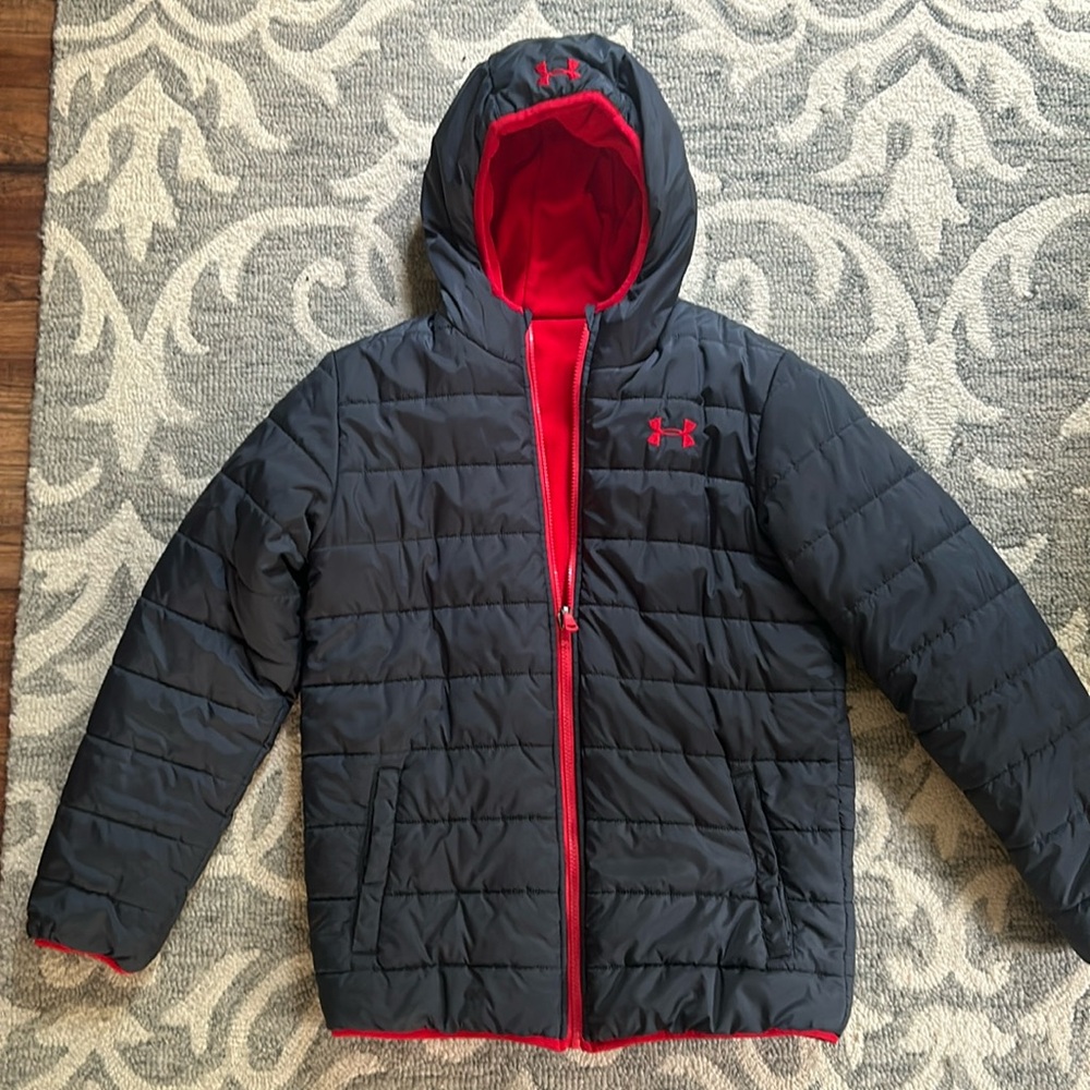 Boys Under Armour reversible winter jacket.